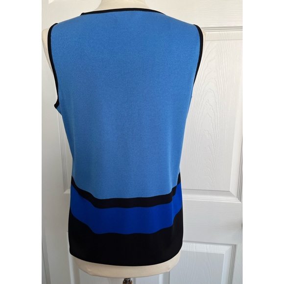 Misook Travel-Friendly Tri-Color Tank - Picture 2 of 3